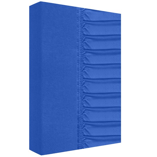 Prześcieradło jersey z gumką 140x200+25cm chabrowy -zdjęcie numer 2