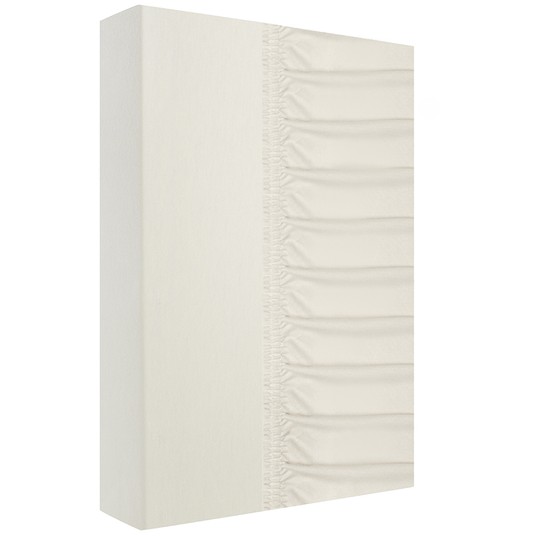 Prześcieradło jersey z gumką 180x200+25cm ecru -zdjęcie numer 2