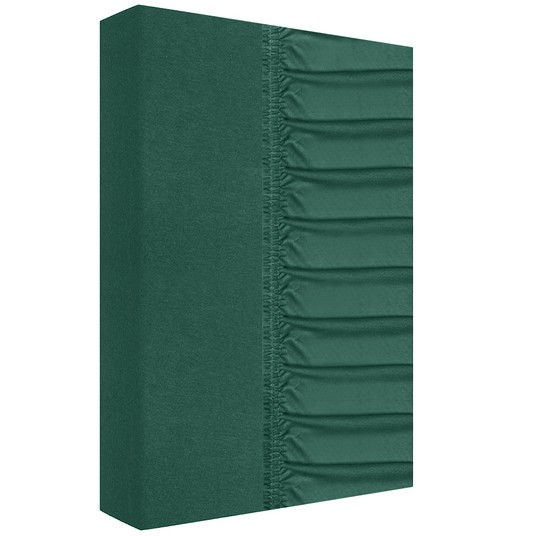 Prześcieradło jersey z gumką 220x200+25cm zielony -zdjęcie numer 2