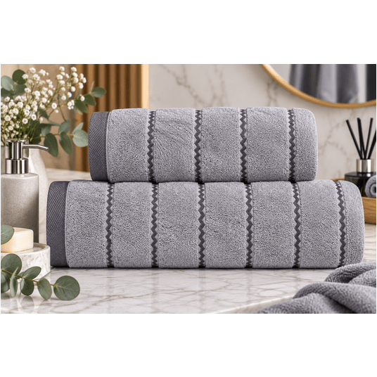 Ręcznik "OSCAR" 50x90 550g/m2 Jasny Szary -zdjęcie numer 1