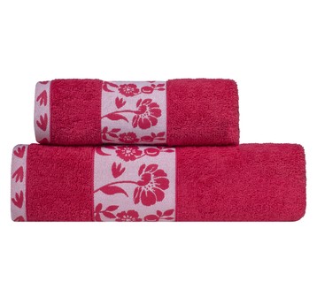 Ręcznik "FLORA" 70x140 450g/m2 Fuksja